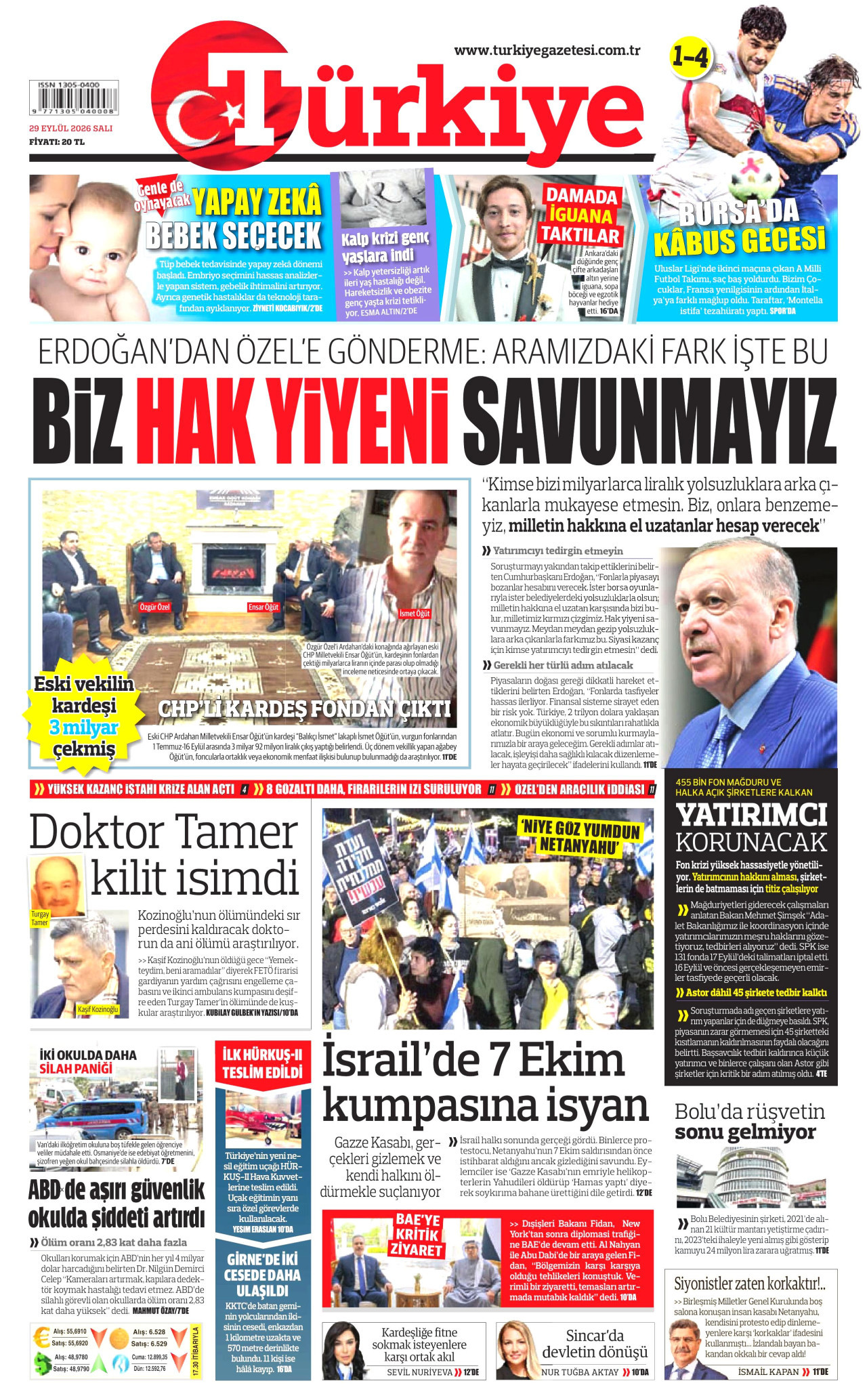 Türkiye Gazetesi Gazetesi gazetesi manşeti